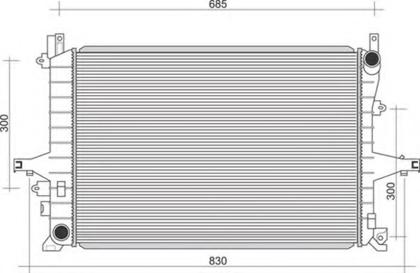 MAGNETI MARELLI 350213117100 Radiator, engine cooling